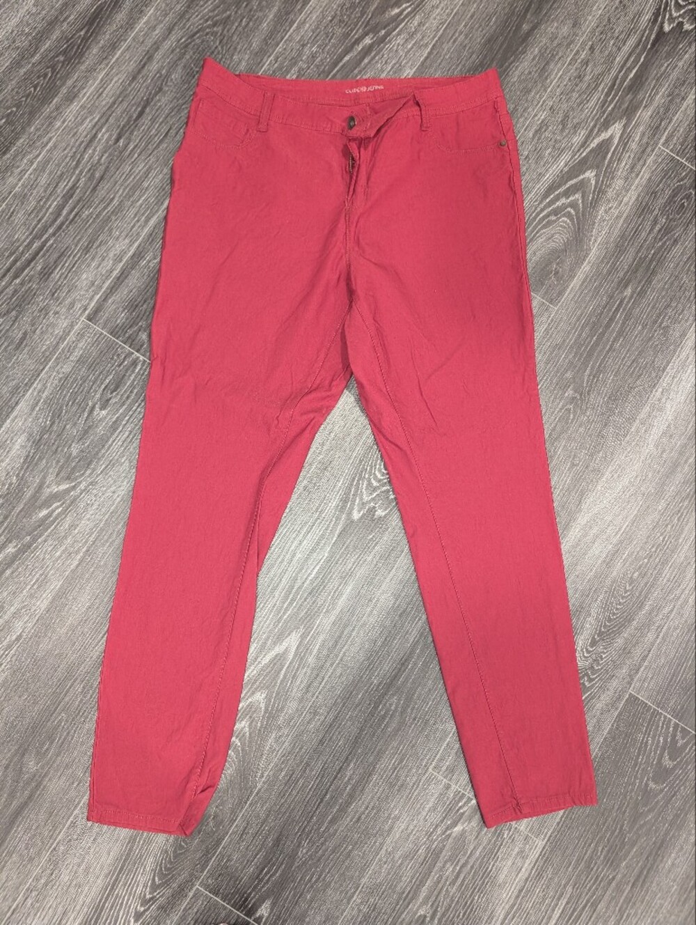 Women's Slim-Fit Red Skinny Pants